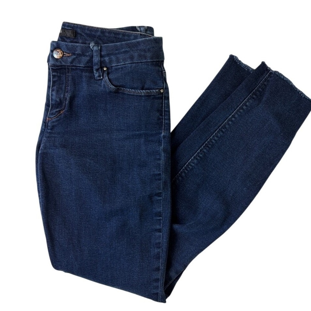 Joe's Jeans Ankle‎ Chelsea Dark Blue Womens 28 Raw Hem Skinny Jeans Consign